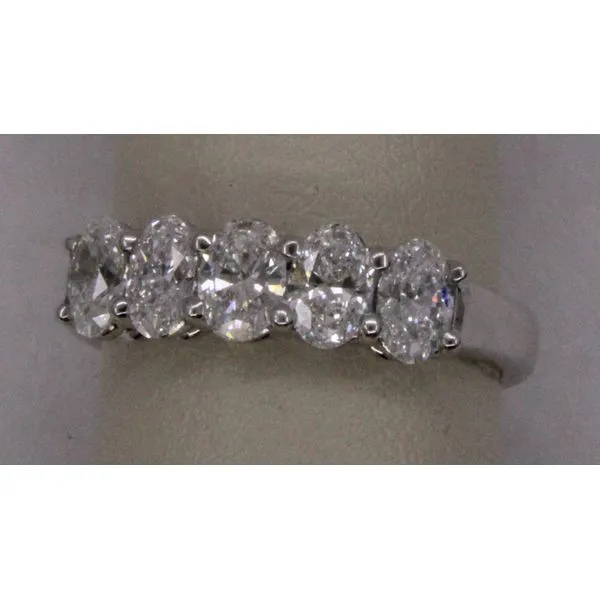 Diamond Anniversary Band, Round, 1.2 Ct., 14 Karat, White Chandlee Jewelers Athens, GA