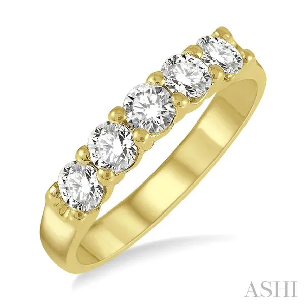 Diamond Anniversary Band, Round, 0.75 Ct., 14 Karat, Yellow Chandlee Jewelers Athens, GA