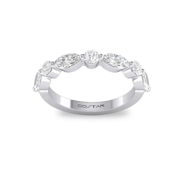 Diamond Anniversary Band, Round, 0.75 Ct., 14 Karat, White Chandlee Jewelers Athens, GA