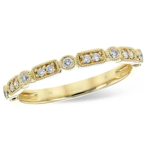 Diamond Anniversary Band, Round, 0.13 Ct., 14 Karat, Yellow