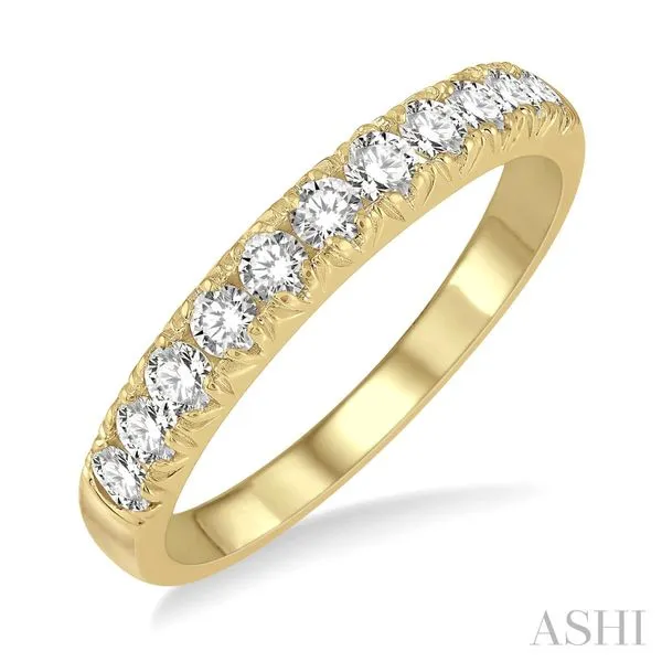 Diamond Anniversary Band, Round, 0.1 Ct., 14 Karat, Yellow Chandlee Jewelers Athens, GA