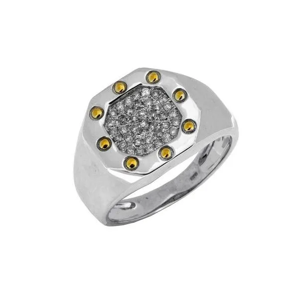 Diamond Mans Band, 0.35 Ct., 14 Karat, Two Tone Chandlee Jewelers Athens, GA