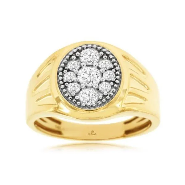 Diamond Mans Band, 0.75 Ct., 14 Karat, Two Tone Chandlee Jewelers Athens, GA