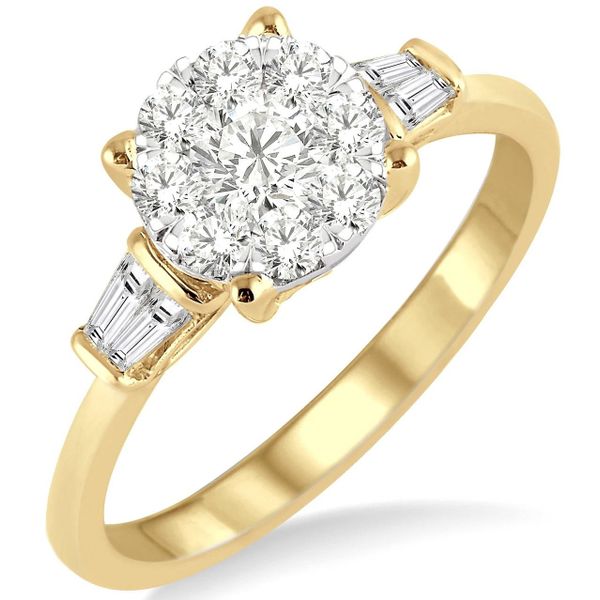 Diamond Fashion Ring, Right Hand Ring, 0.71 Ct., 14 Karat, Yellow Chandlee Jewelers Athens, GA