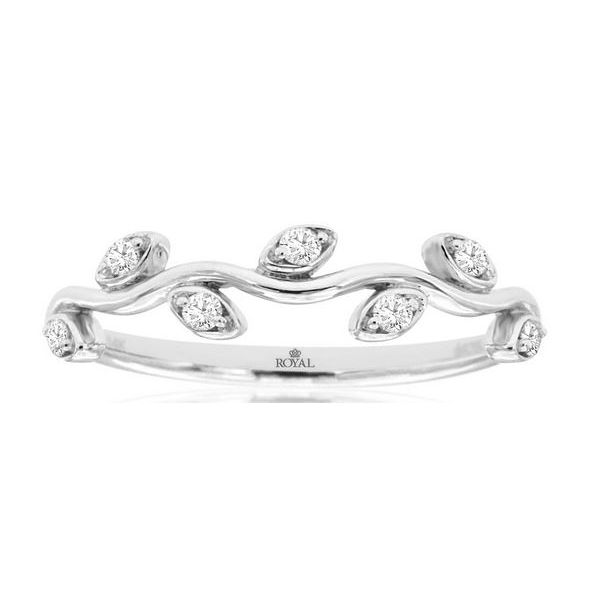 Diamond Fashion Ring, band, 0.13 Ct., 14 Karat, White Chandlee Jewelers Athens, GA