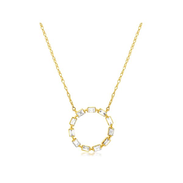 Diamond Pendant, Circle, 0.25 Ct., 14 Karat, Yellow Chandlee Jewelers Athens, GA