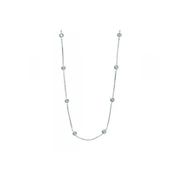 Diamond Pendant, dia by the yard, 0.99 Ct., 14 Karat, White Chandlee Jewelers Athens, GA