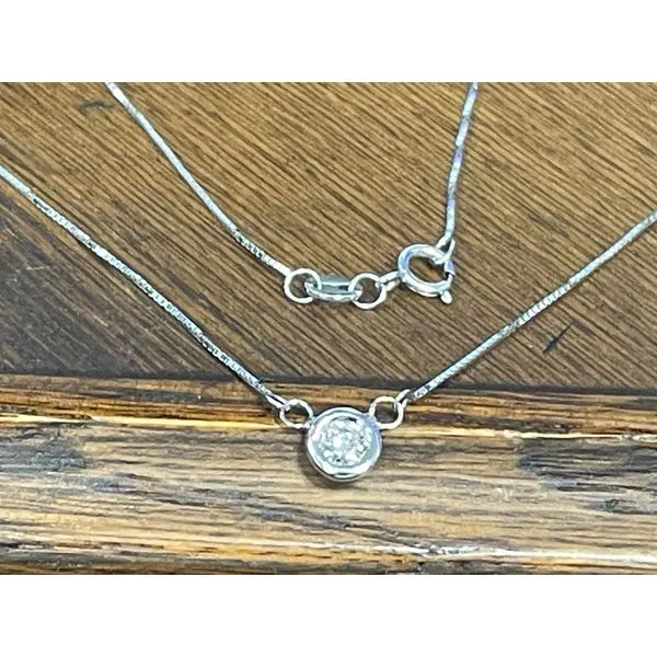 Diamond Pendant, Bezel, 0.15 Ct., Image 2 Chandlee Jewelers Athens, GA