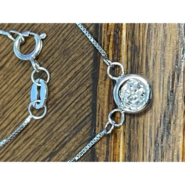 Diamond Pendant, Bezel, 0.15 Ct., similar item image
