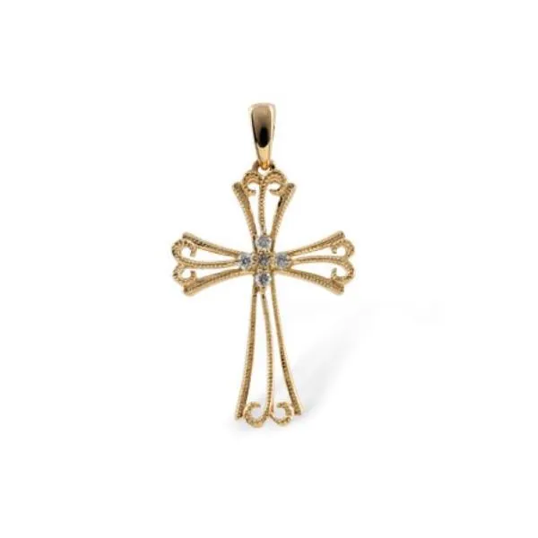 Diamond Pendant, Cross, 0.05 Ct., similar item image