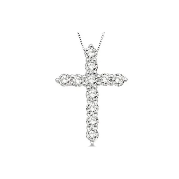 Diamond Pendant, Cross, 0.5 Ct.,