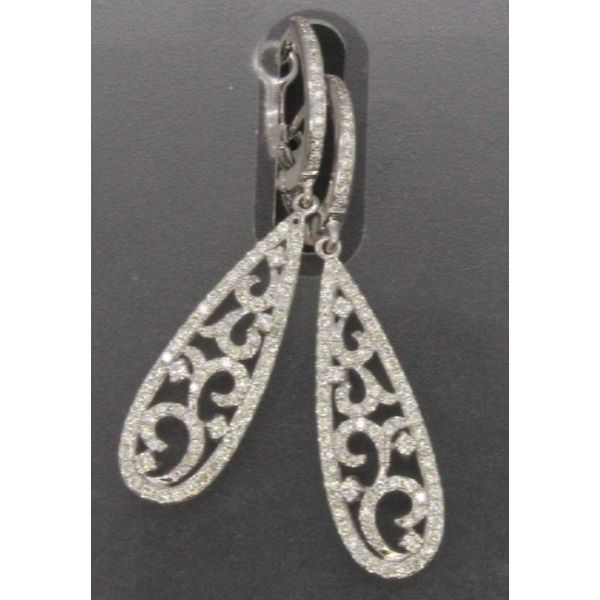 Diamond Stud Earrings, 0.9 Ct., 14 Karat, White Image 2 Chandlee Jewelers Athens, GA