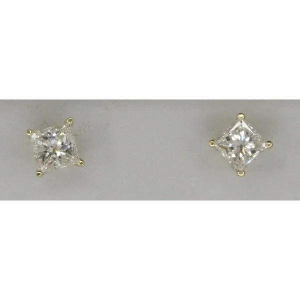 Diamond Stud Earrings, 0.8 Ct., 14 Karat, Yellow similar item image