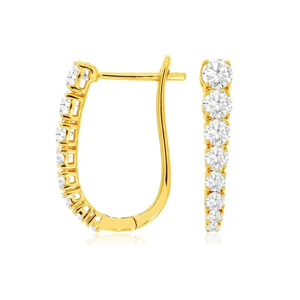 Diamond Earring Hoop Chandlee Jewelers Athens, GA