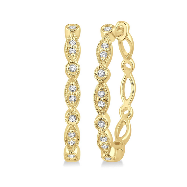 Diamond Earring Hoop Chandlee Jewelers Athens, GA