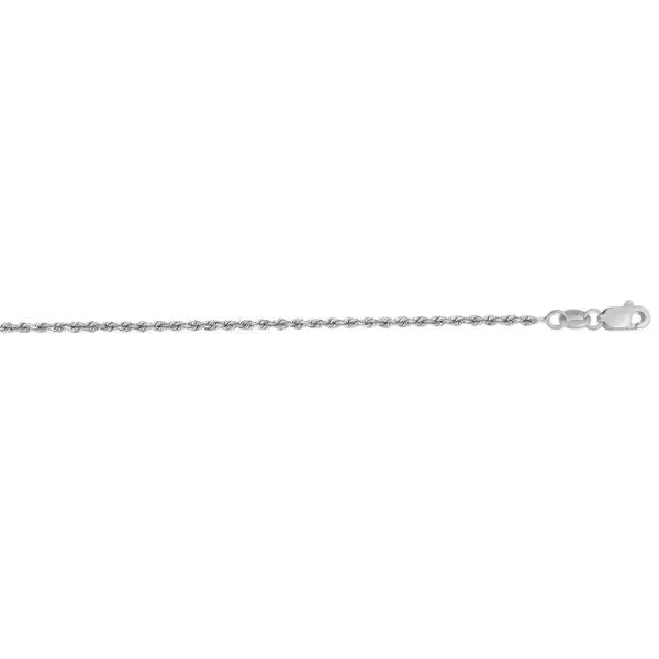 Gold Neck Chain, Mesh, 20 Inch, 1.25 mm, 14 Karat, White