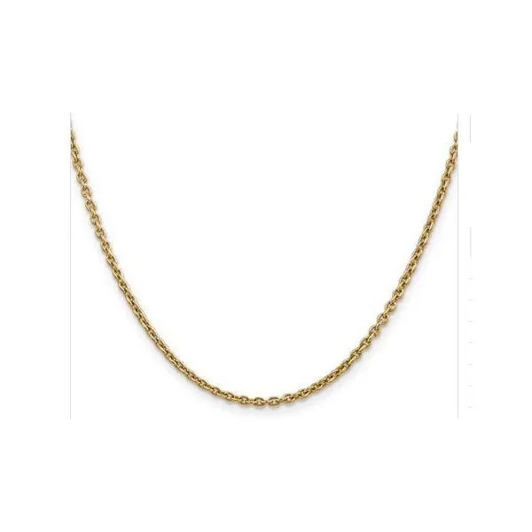 Gold Neck Chain, 20 Inch, 1.5 mm, 14 Karat, Yellow Chandlee Jewelers Athens, GA