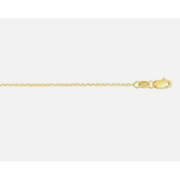 Gold Neck Chain, Cable Link, 18 Inch, 0.8 mm, 14 Karat, Yellow Chandlee Jewelers Athens, GA