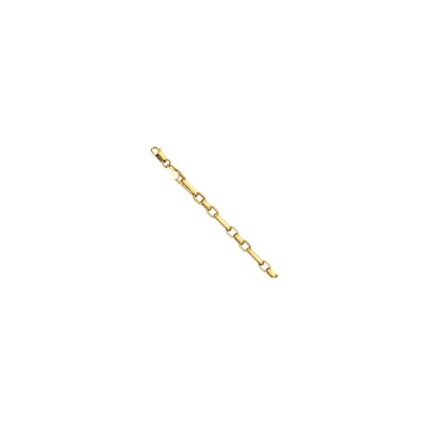 Gold Bracelet, Rounded Paperclip, 7.5 Inch, 4.25 mm, 14 Karat, Yellow Chandlee Jewelers Athens, GA