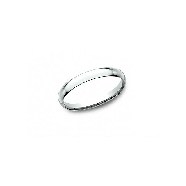 Wedding Band, 2 mm, 14 Karat, White, Finger Size 7 Chandlee Jewelers Athens, GA