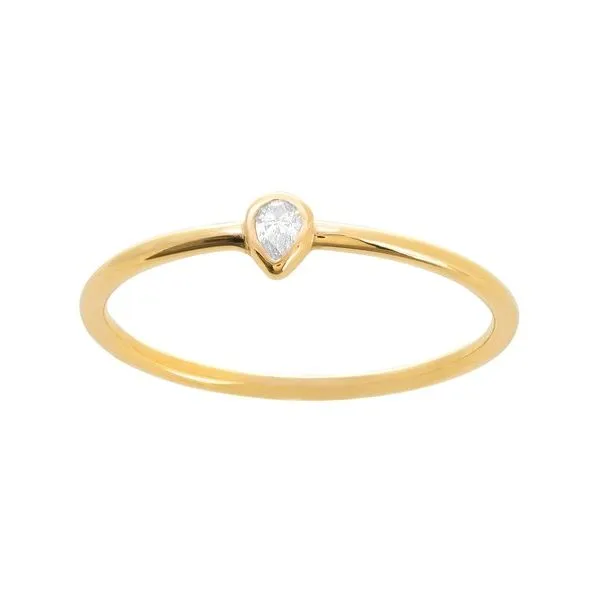 Gold Fashion Ring, pear bezel, 14 Karat, Yellow similar item image