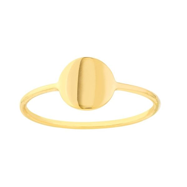 Gold Fashion Ring, disc , 14 Karat, Yellow Chandlee Jewelers Athens, GA