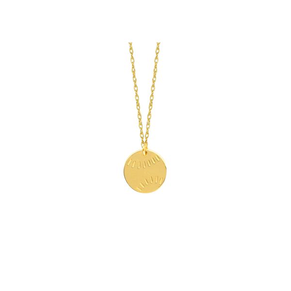 Gold Pendant, baseball, 14 Karat, Yellow Chandlee Jewelers Athens, GA