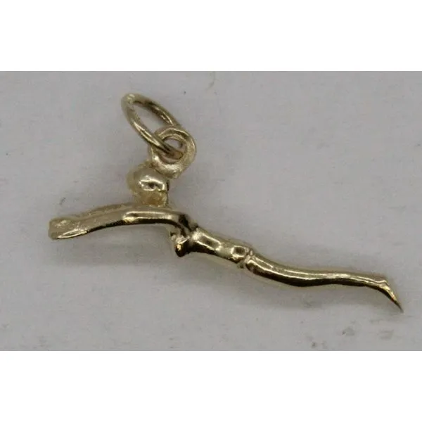 Gold Charm, swimmer, 14 Karat, Yellow