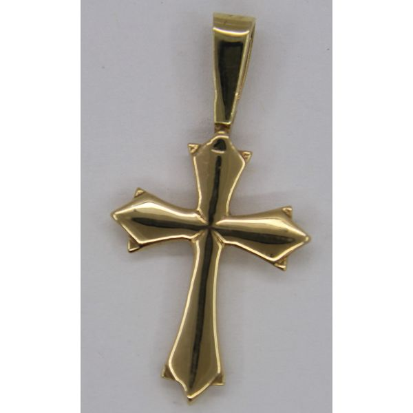 Gold Cross, Cross, 14 Karat, Yellow Chandlee Jewelers Athens, GA