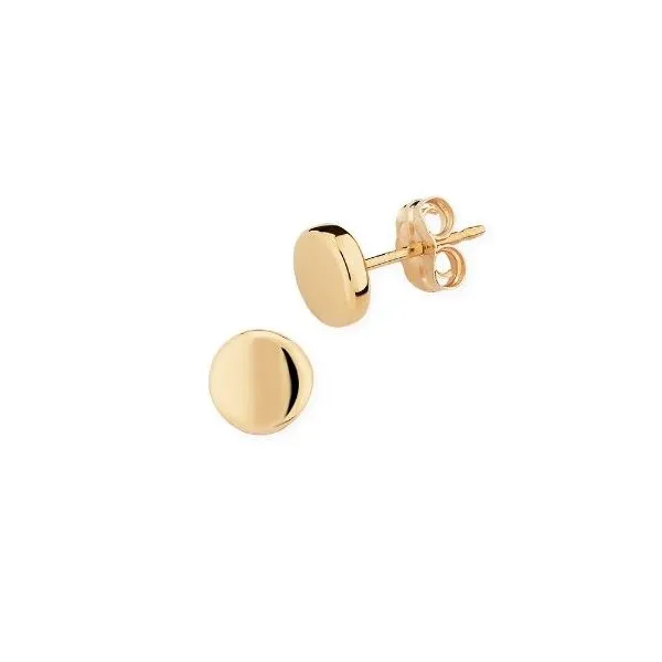 Gold Earrings, Stud, 14 Karat, Yellow Chandlee Jewelers Athens, GA