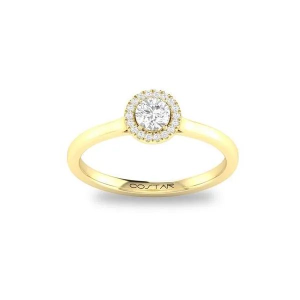 Gemstone Ring, Sapphire, Round, 0.33 Ct., 14 Karat, Yellow Chandlee Jewelers Athens, GA