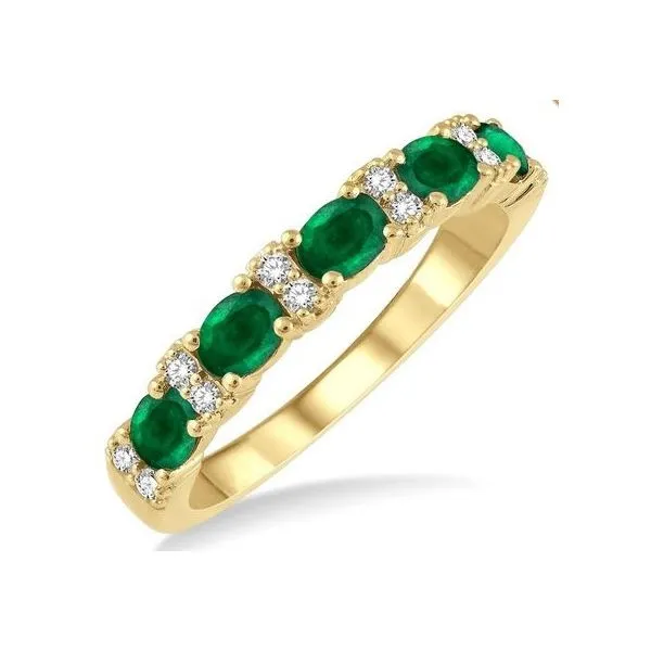 Gemstone Ring, Emerald, Oval, 14 Karat, Yellow similar item image