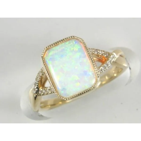 Gemstone Ring, Opal, Trillian, 1.3 Ct., 14 Karat, Yellow similar item image