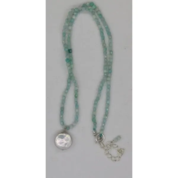 Gemstone Necklace, , Sterling Silver , White Chandlee Jewelers Athens, GA