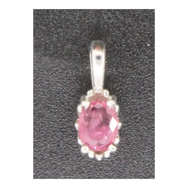 Gemstone Pendant, Ruby 14 Karat , White Chandlee Jewelers Athens, GA