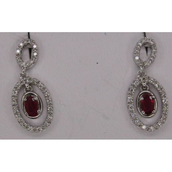 Gemstone Pendant, Ruby 14 Karat , White Chandlee Jewelers Athens, GA