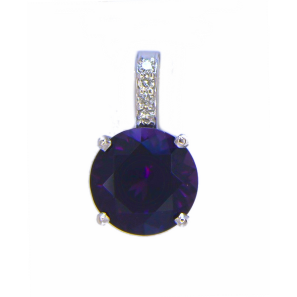 Gemstone Pendant, Spinel 14 Karat , White Chandlee Jewelers Athens, GA