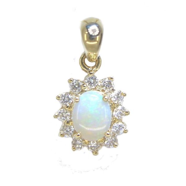 Gemstone Pendant, Opal 14 Karat , Yellow Chandlee Jewelers Athens, GA