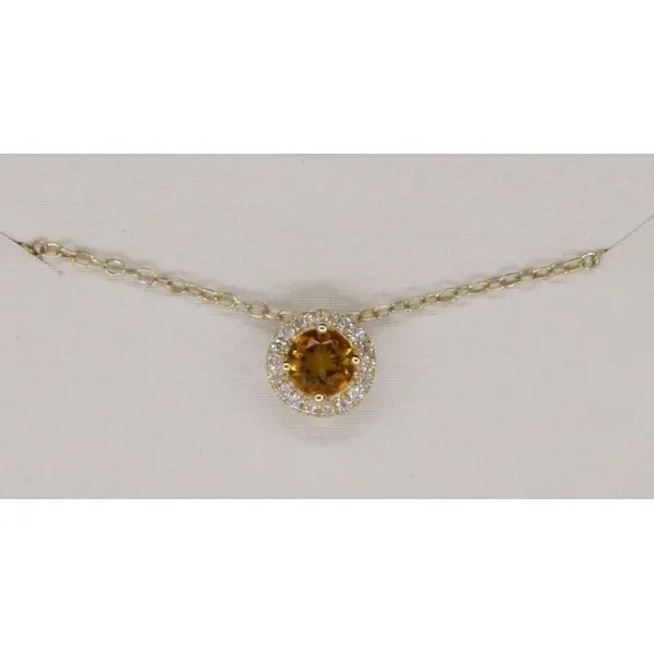 Gemstone Pendant, Citrine 14 Karat , Yellow Chandlee Jewelers Athens, GA