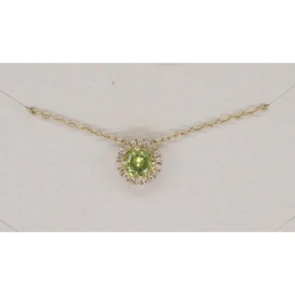 Gemstone Pendant, Peridot 14 Karat , Yellow Chandlee Jewelers Athens, GA