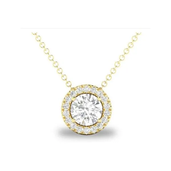 Gemstone Pendant, Sapphire 14 Karat , Yellow Chandlee Jewelers Athens, GA