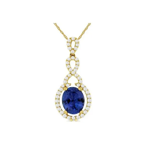 Gemstone Pendant, Tanzanite 14 Karat , Yellow Chandlee Jewelers Athens, GA