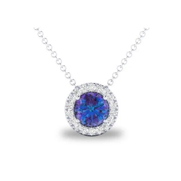 Gemstone Pendant, Alexandrite 14 Karat , White Chandlee Jewelers Athens, GA