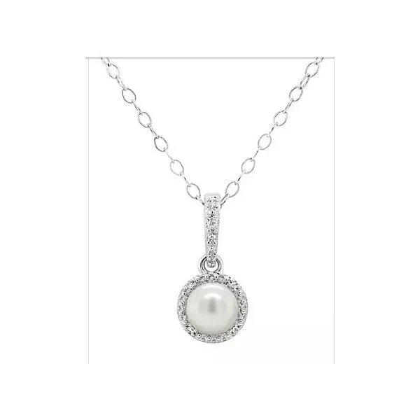 Gemstone Pendant, Pearl Sterling Silver , White Chandlee Jewelers Athens, GA