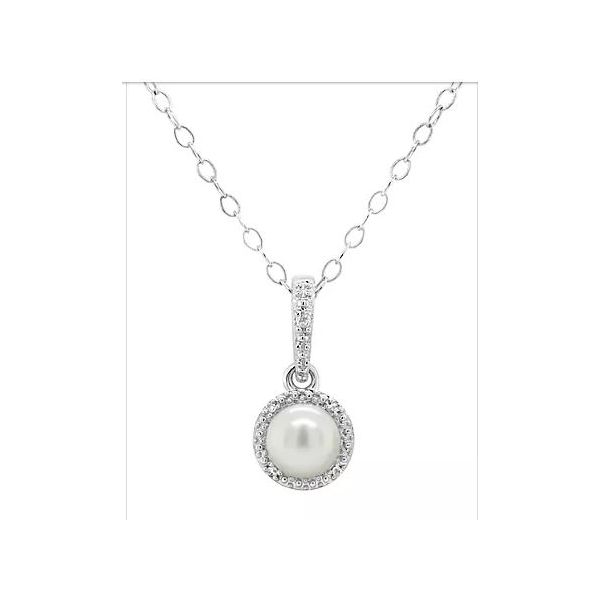 Gemstone Pendant, Pearl Sterling Silver , White Chandlee Jewelers Athens, GA