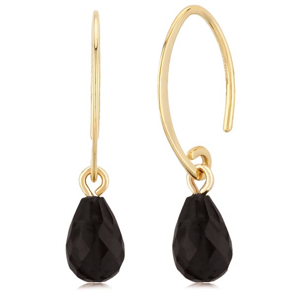 Gemstone Earrings Black Onyx studs, 14k yellow Chandlee Jewelers Athens, GA