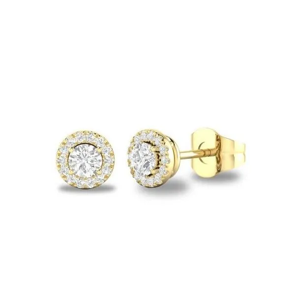 Gemstone Earrings, Sapphire, 14 Karat , Yellow Chandlee Jewelers Athens, GA