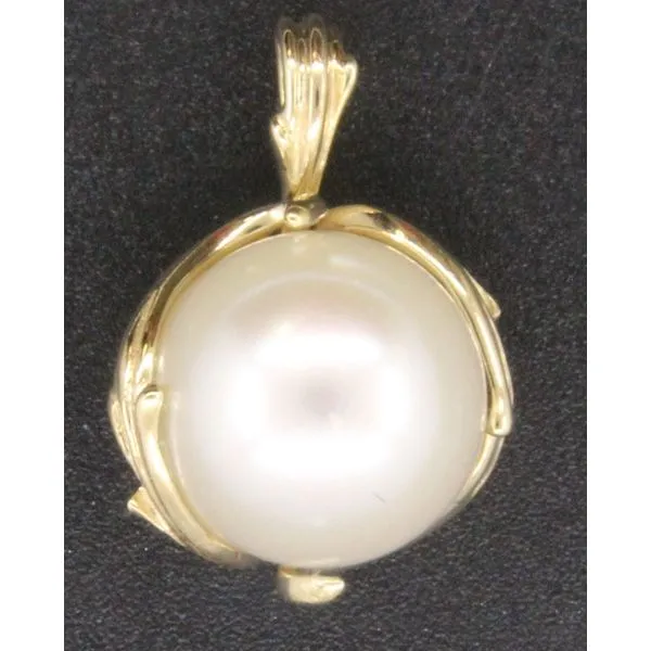 Pearl Pendant, Round, Fresh, , White