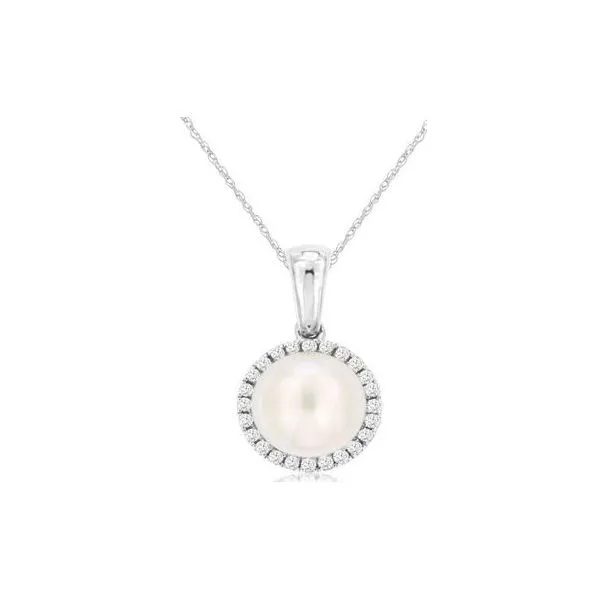Pearl Pendant, Mabe, fresh, 14 Karat , White