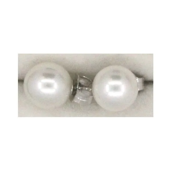 Pearl Earring, Stud , 14 Karat , White Chandlee Jewelers Athens, GA